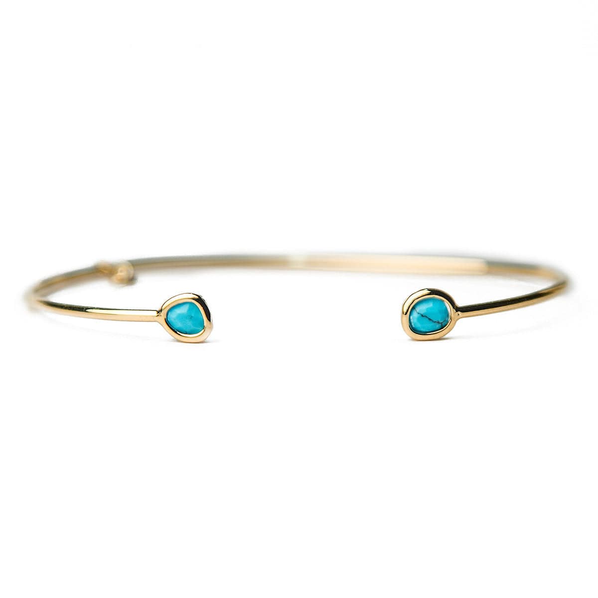 Mini Glass Bezel Cuff Bracelet