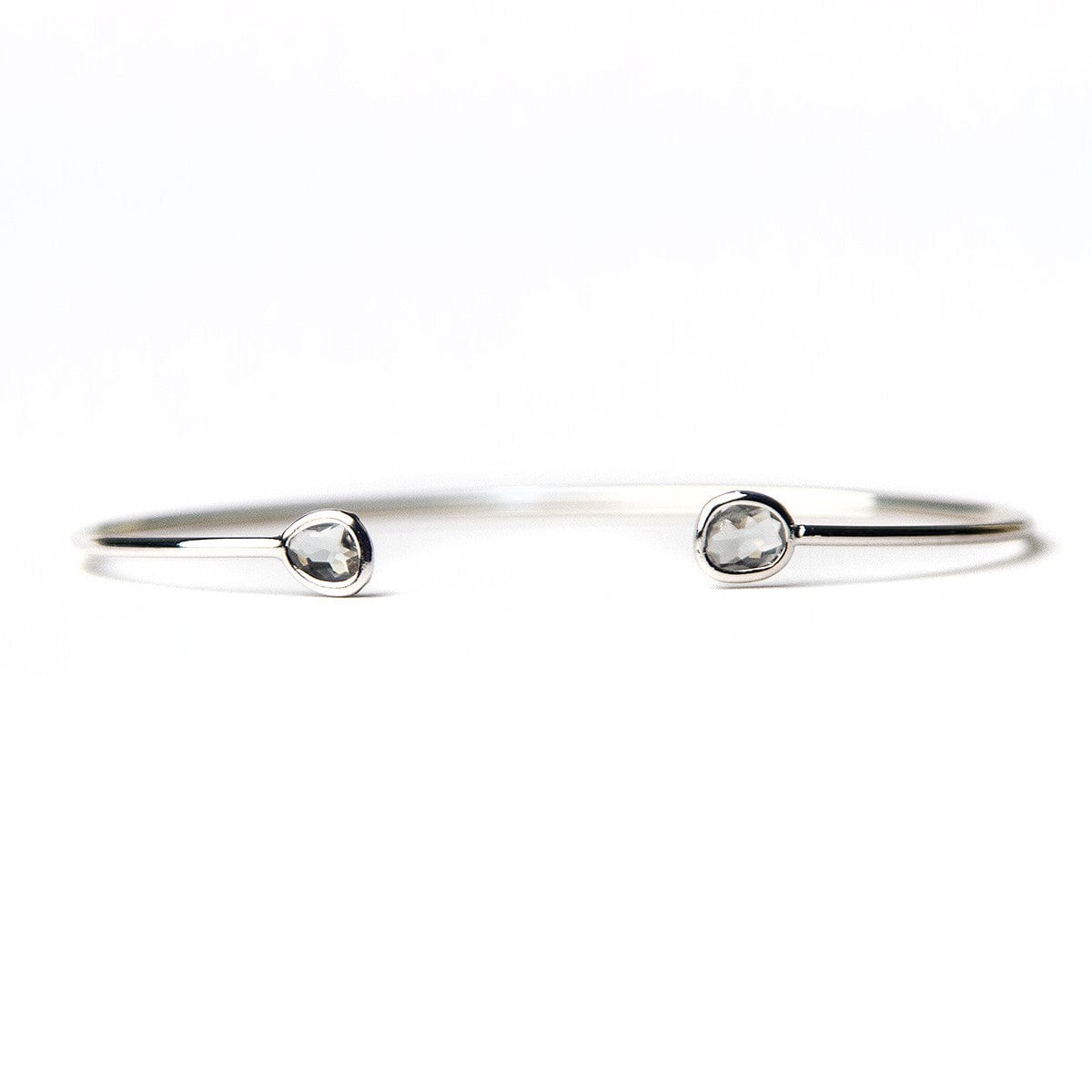 Mini Glass Bezel Cuff Bracelet