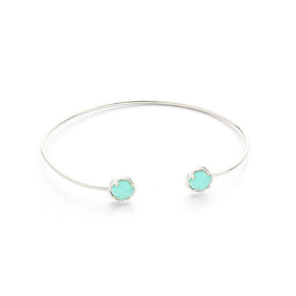Colorful Stone Open Cuff Bracelet