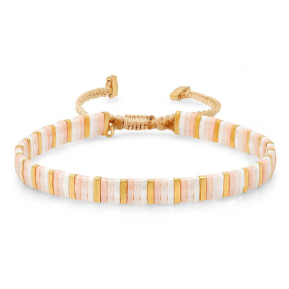 Cotton Candy Tila Beaded Bracelet