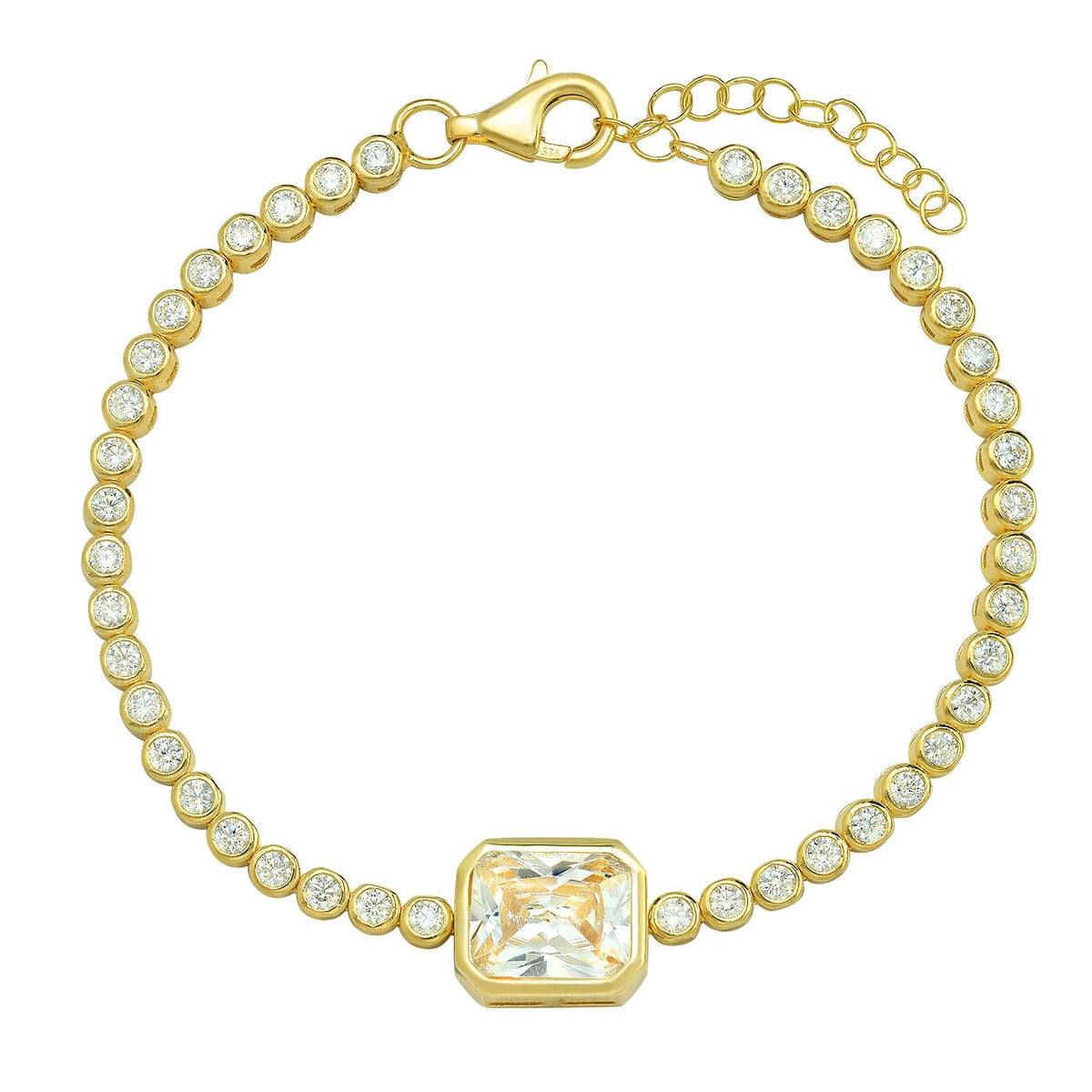 Bezel Tennis Bracelet