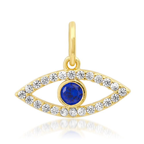 Sapphire Evil Eye Charm