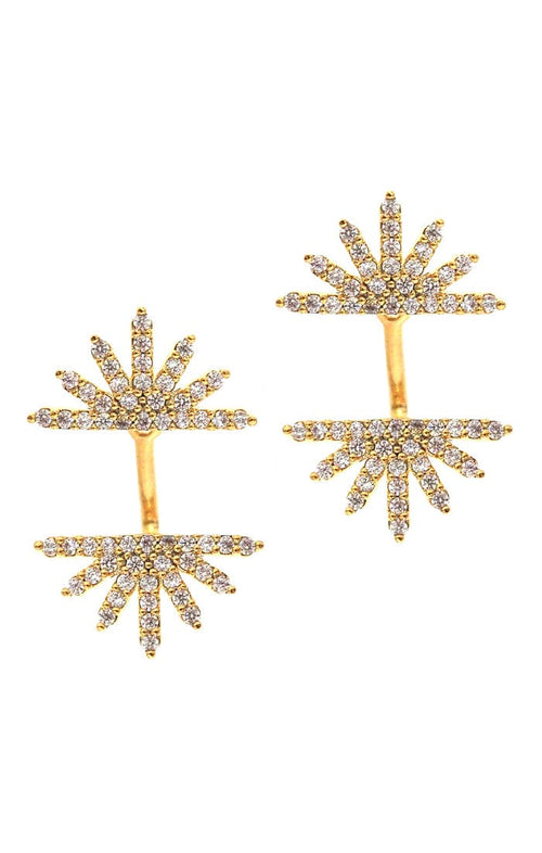 Art Deco Fan Ear Jackets