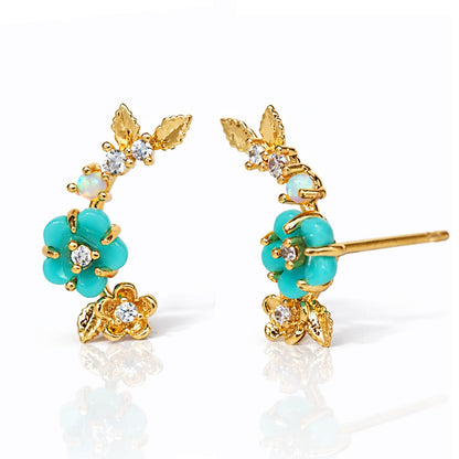Blossom Trail Crawler Earrings