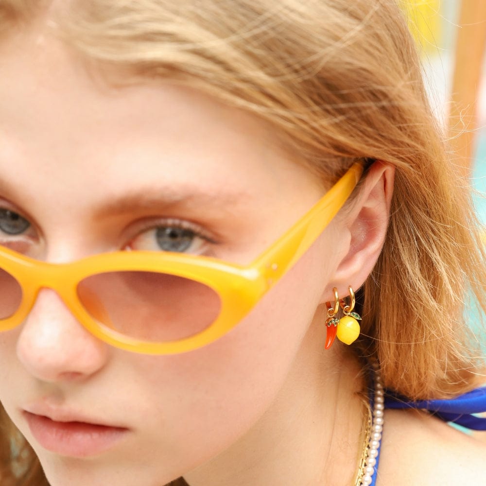 Chili Pepper Huggie Earrings