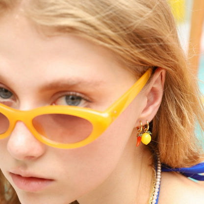 Chili Pepper Huggie Earrings
