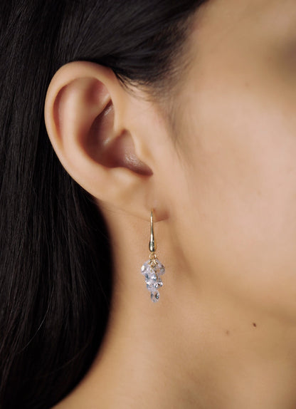 Clustered Floating Cz Stones On A French Wire