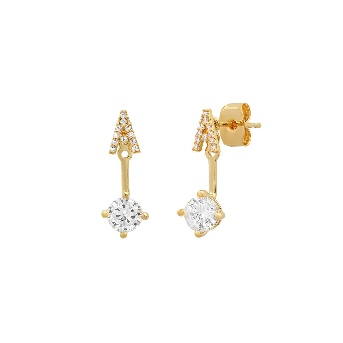 CZ Monogram Ear Jacket