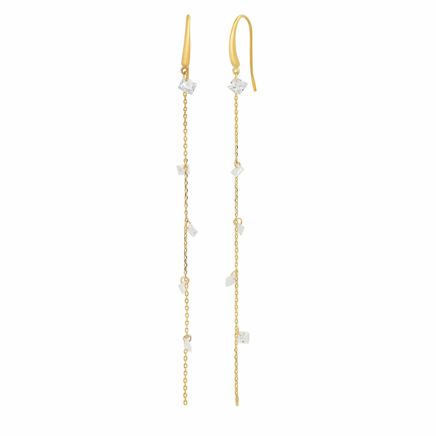 Floating Gems Drop Earrings
