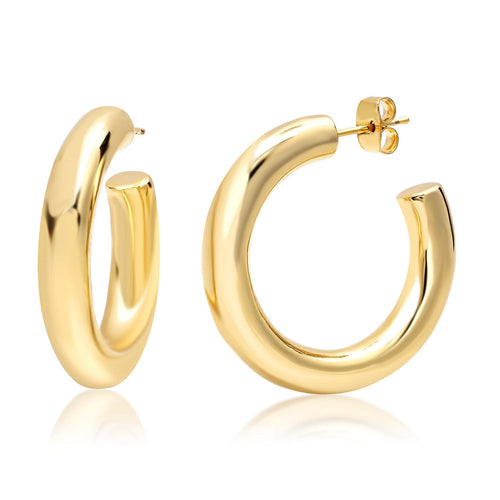Gold Huggie Hoops | 30mm
