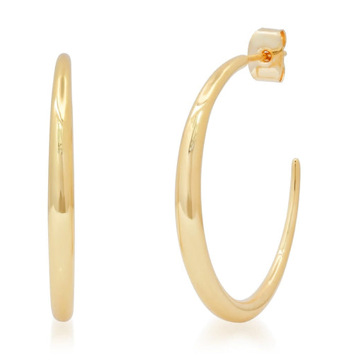 Gold Curved Graduated Hoops