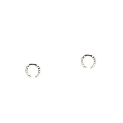 Mini Etched Horseshoe Studs