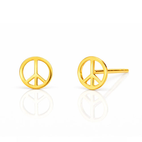 Peace Sign Studs