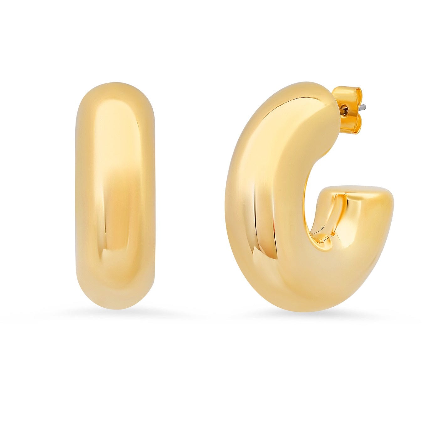 Classic Puffy Hoops | 30mm
