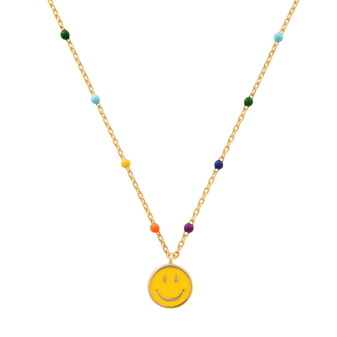 Charmful Enamel Pendant Necklace