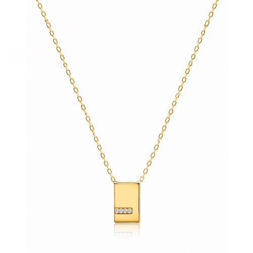 CZ Pendant Necklace (11.5mm)