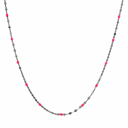 Gold Vermeil Sparkle Chain with Enamel Stations