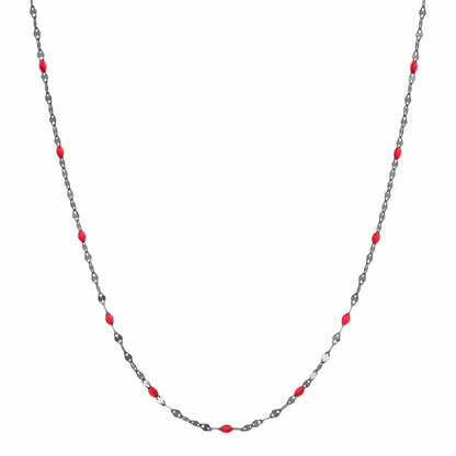 Gold Vermeil Sparkle Chain with Enamel Stations