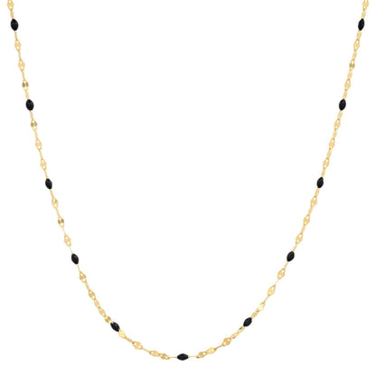 Gold Vermeil Sparkle Chain with Enamel Stations
