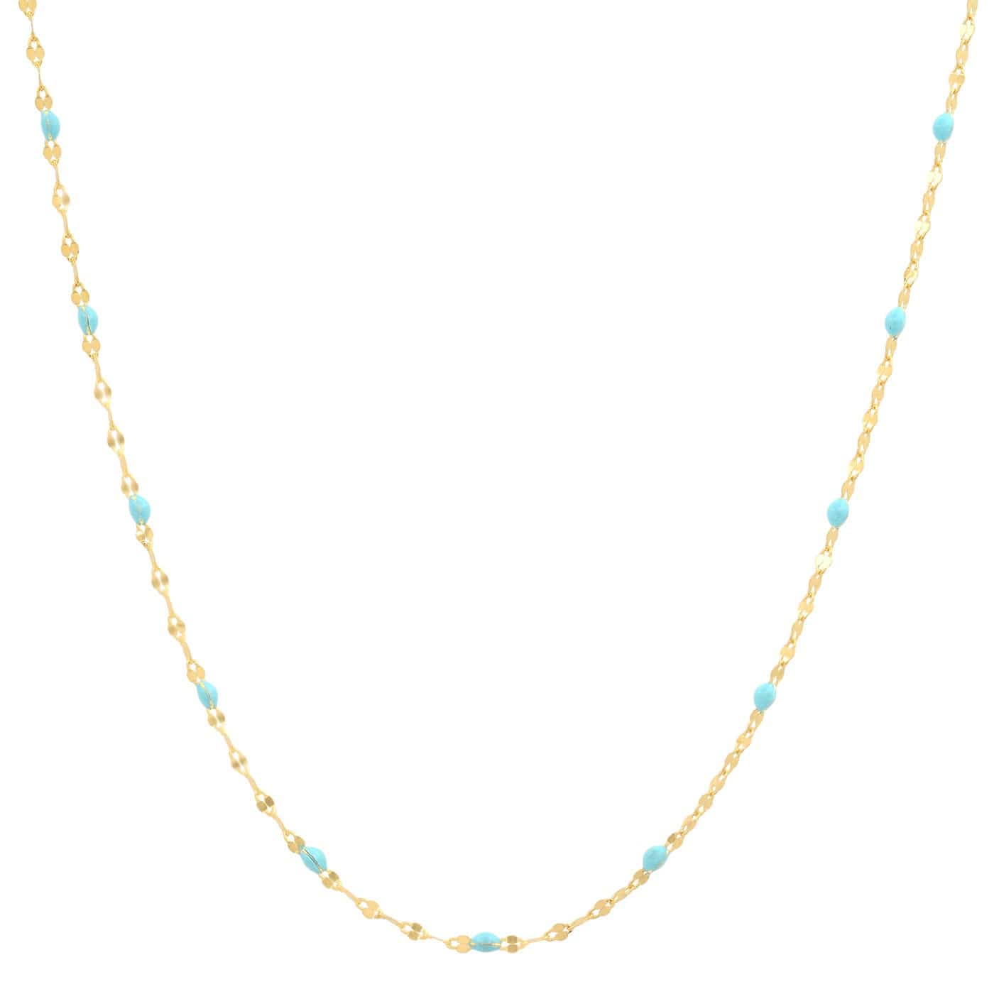 Gold Vermeil Sparkle Chain with Enamel Stations