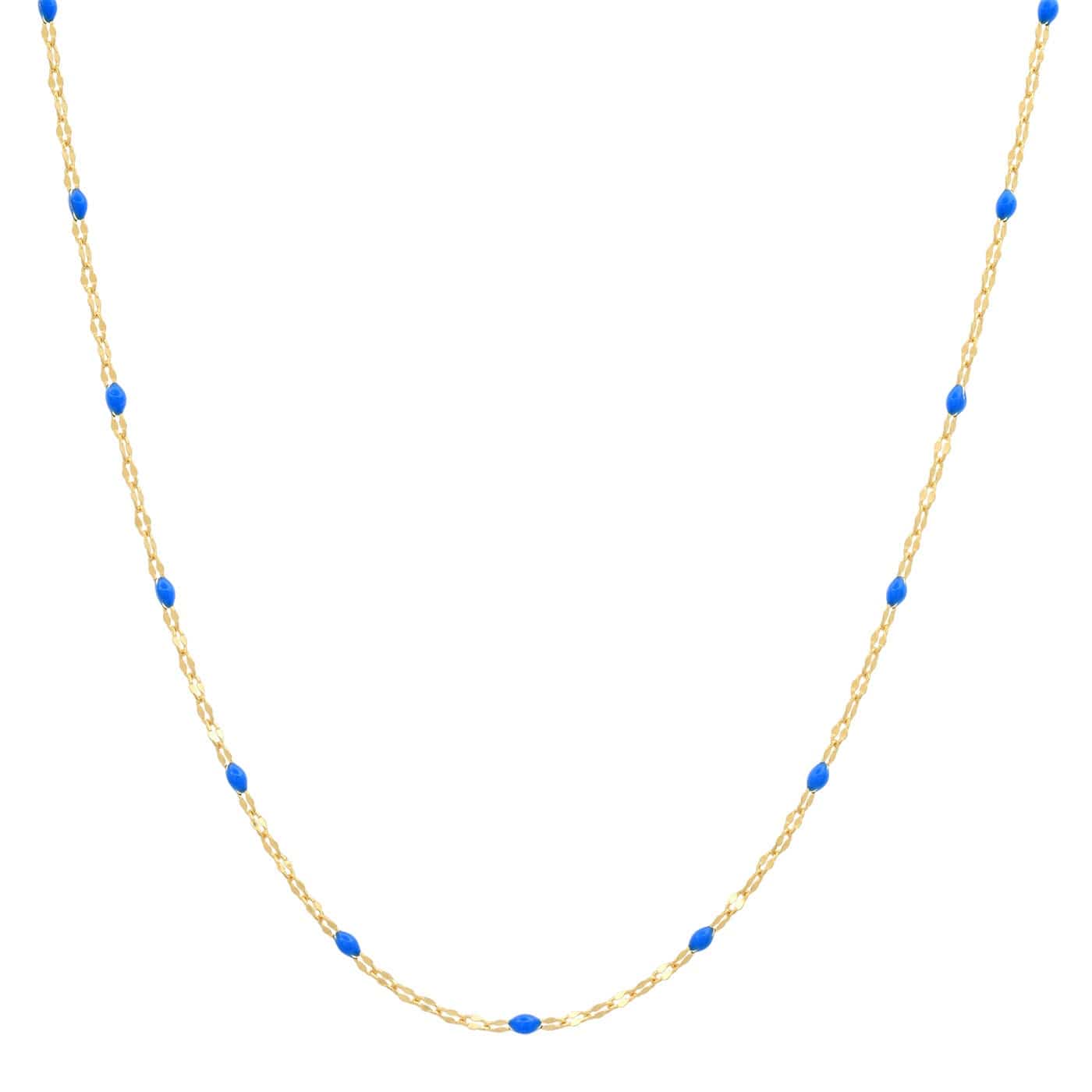 Gold Vermeil Sparkle Chain with Enamel Stations
