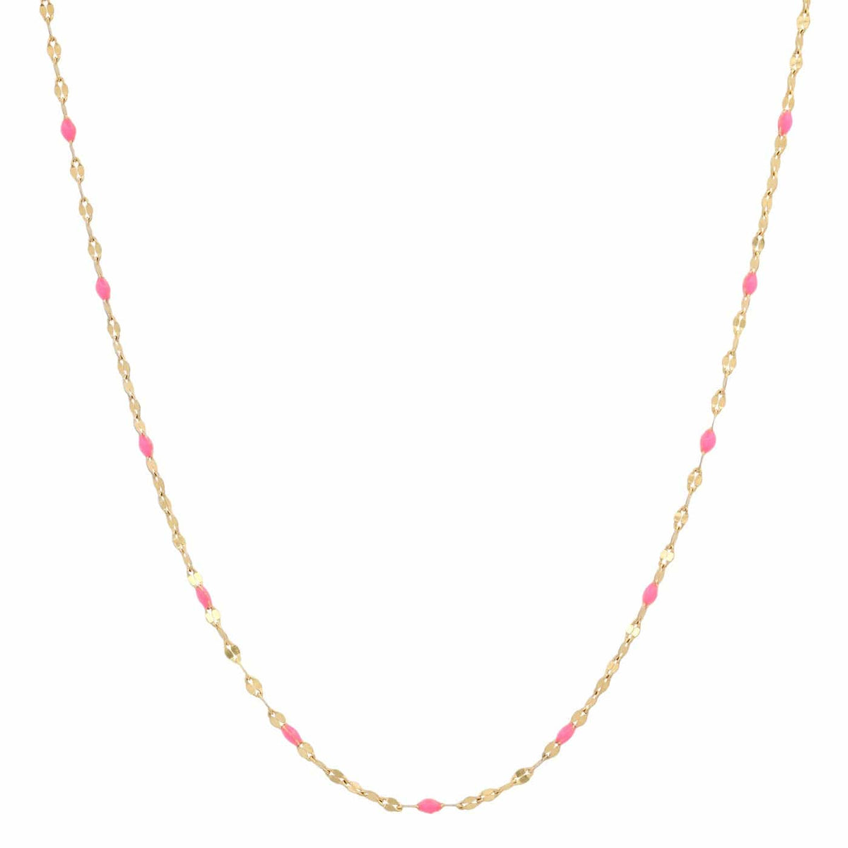 Gold Vermeil Sparkle Chain with Enamel Stations