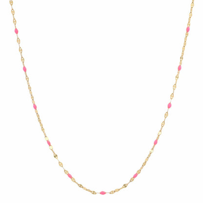 Gold Vermeil Sparkle Chain with Enamel Stations