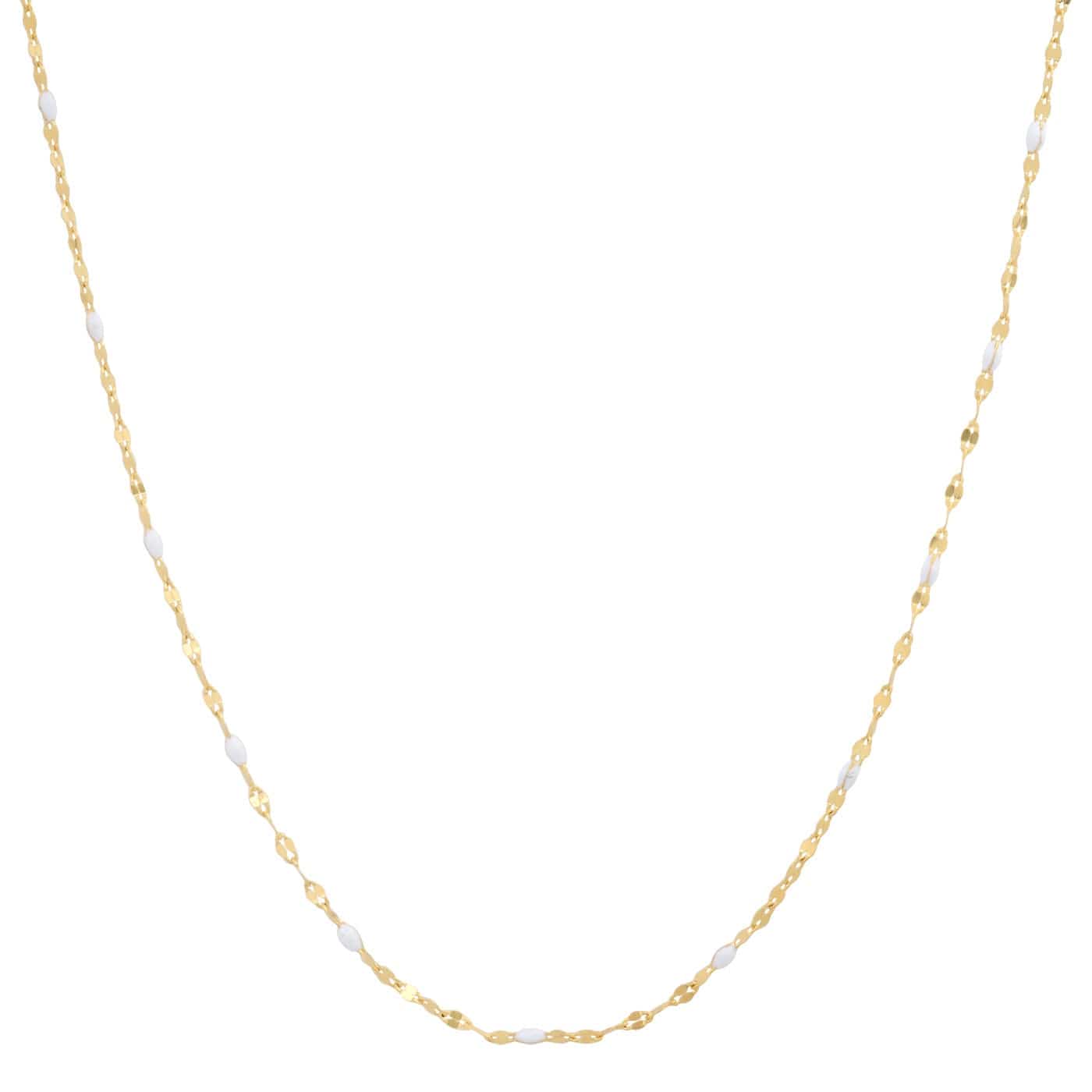 Gold Vermeil Sparkle Chain with Enamel Stations