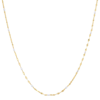 Gold Vermeil Sparkle Chain with Enamel Stations