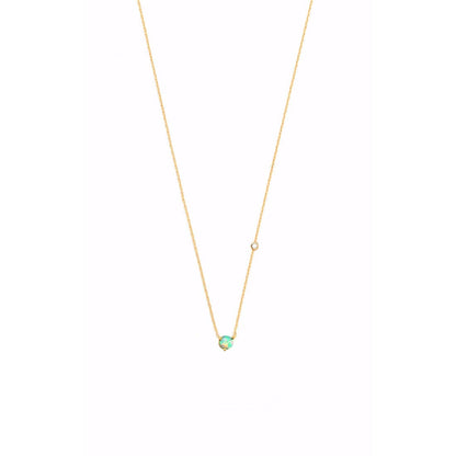 Mini Opal Pendant Necklace