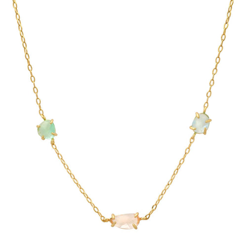 Pastel Glass Charm Necklace