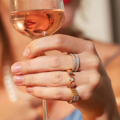 Baguette CZ Eternity Band