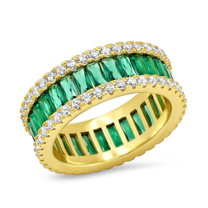 Baguette CZ Eternity Band