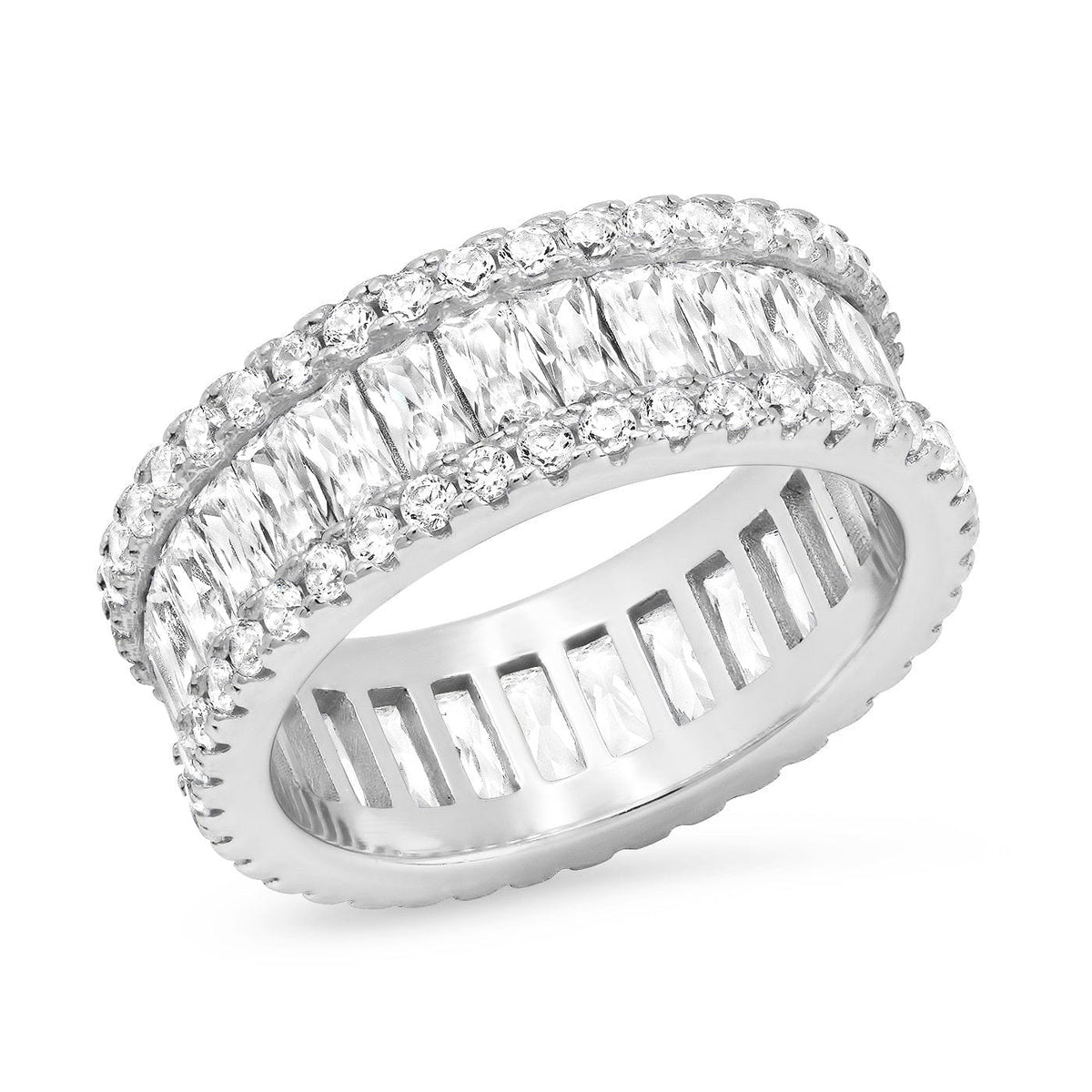 Baguette CZ Eternity Band