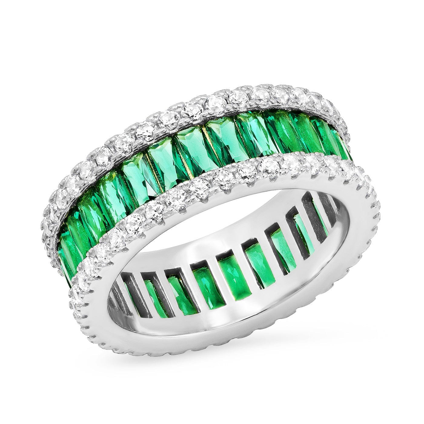 Baguette CZ Eternity Band