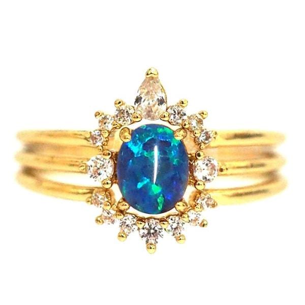 Royal Sparkle Ring Set – 3 Piece