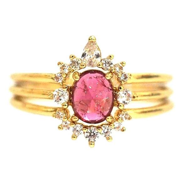 Royal Sparkle Ring Set – 3 Piece