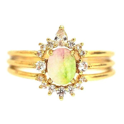 Royal Sparkle Ring Set – 3 Piece
