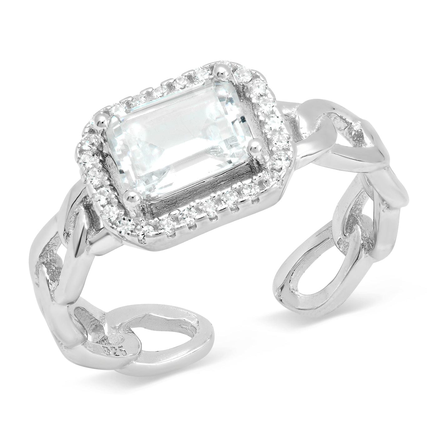 East West Emerald-Cut Ring