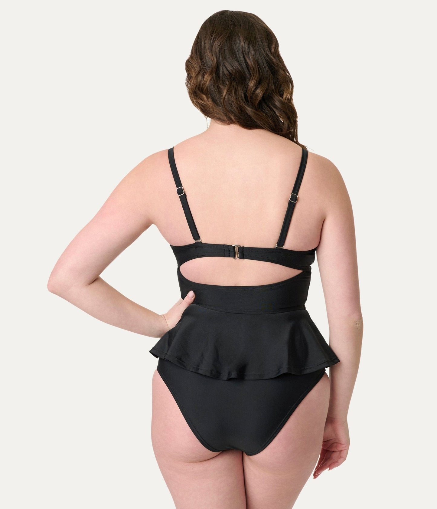 Unique Vintage Black Daphne Swim Bottom