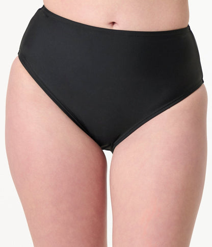 Unique Vintage Black Daphne Swim Bottom