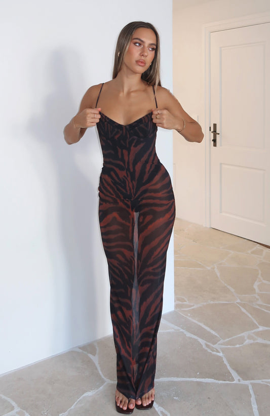 Dream Of Me Maxi Dress Amber Zebra