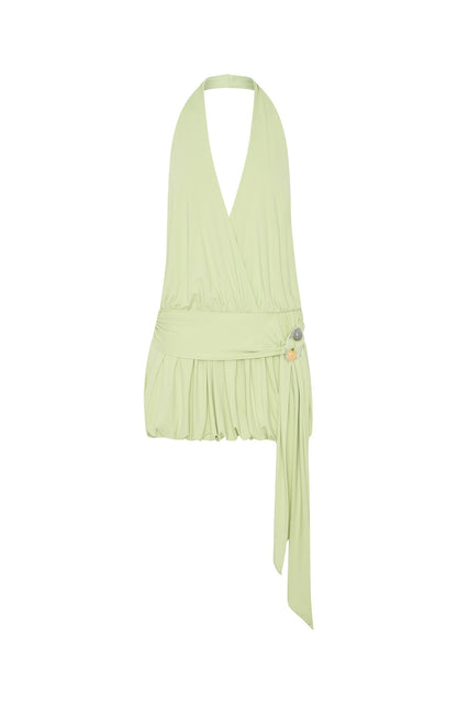 Viva Vibe Mini Dress Pistachio